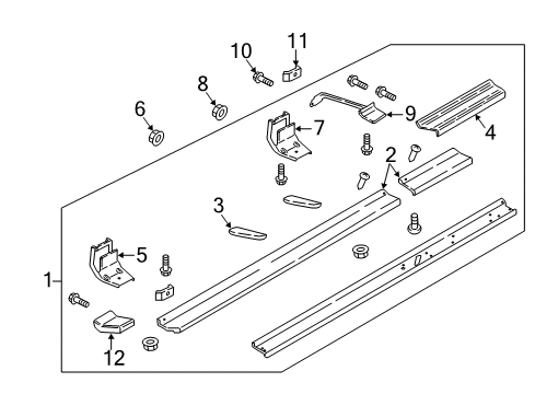 2020 Ford F-350 Super Duty Bracket Diagram for HC3Z-16A506-AB
