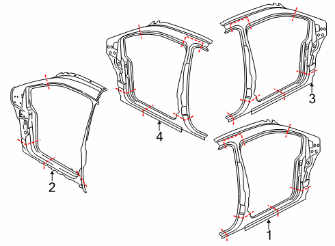2021 Ford Transit Connect Panel Diagram for DT1Z-17211A11-D