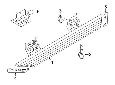 2022 Ford Transit Bracket Diagram for HK4Z-16A506-A