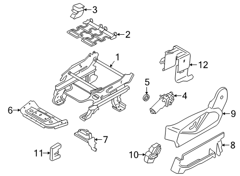 2022 Ford Transit Connect Shield Assembly Diagram for KT1Z-5862187-BB