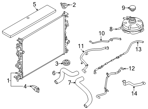 2024 Lincoln Nautilus Hose Diagram for P2GZ-8597-C