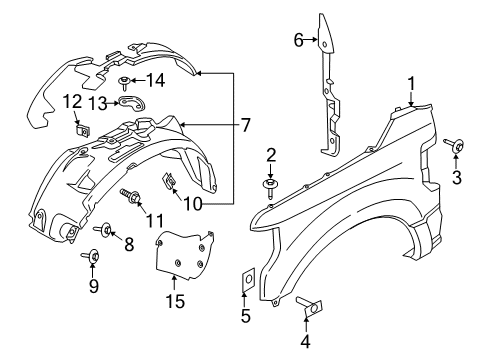2020 Ford F-350 Super Duty Shield Diagram for LC3Z-16102-F