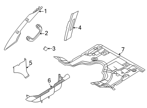 2021 Ford E-350/E-350 Super Duty Front Floor Mat Diagram for LC2Z-3513010-AB