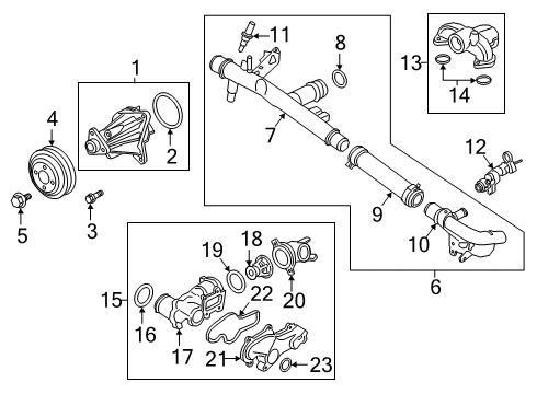 2020 Ford F-150 Hose Diagram for JL3Z-8597-B