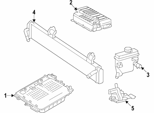 2023 Ford Explorer Voltage Converter Assembly Diagram for L1MZ-14B227-F