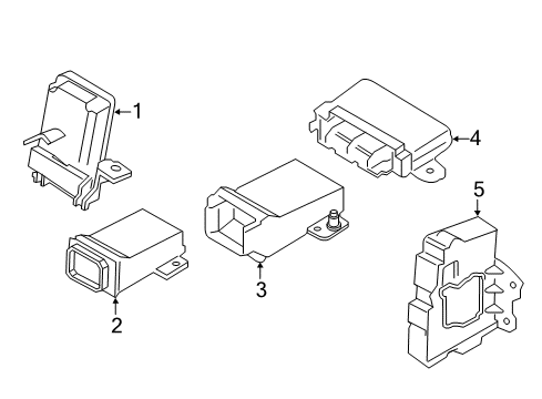2022 Ford F-350 Super Duty Trailer Brake Module Diagram for GL3Z-19H332-F