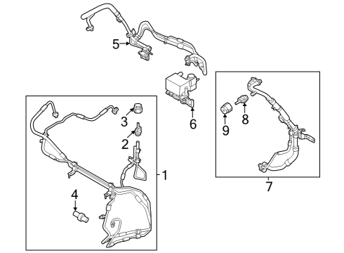 2023 Ford E-Transit Tube Assembly Diagram for NK4Z-19A834-D