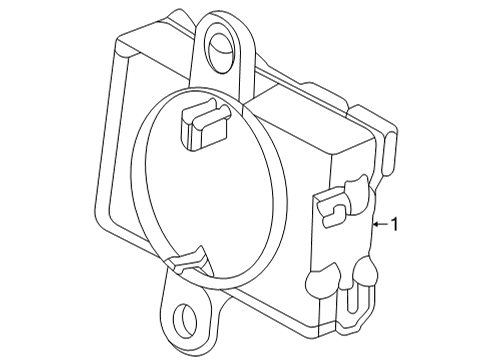 2021 Ford F-150 Headlamp Leveling Control And Actuator Diagram for NL1Z-13K198-J
