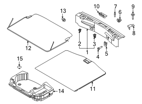 2025 Ford Mustang Mach-E Cover Diagram for LJ8Z-58550A74-AD