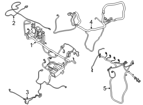 2020 Ford Transit Connect Wire Assembly Diagram for JU5Z-12A581-S