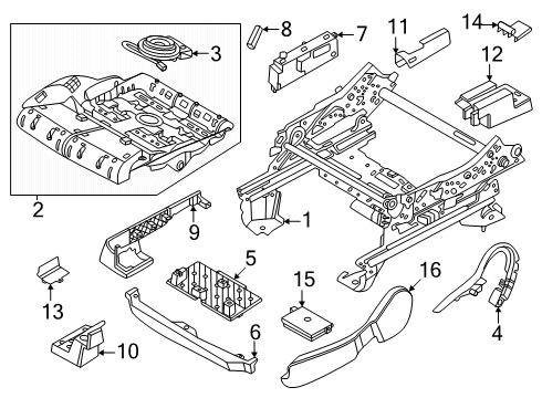2024 Lincoln Nautilus Switch Assembly Diagram for R2TZ-14A701-AB