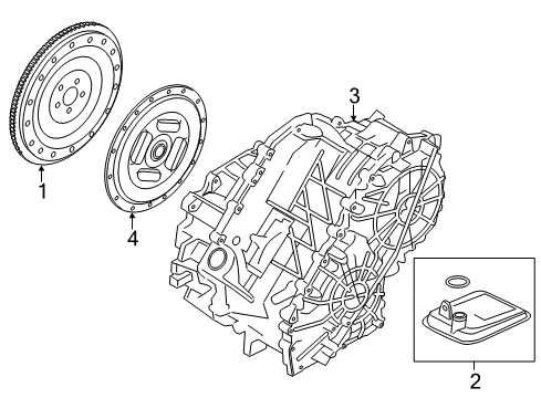 2020 Ford Fusion Reman Automatic Transmission Assembly Diagram for KG9Z-7000-BRM