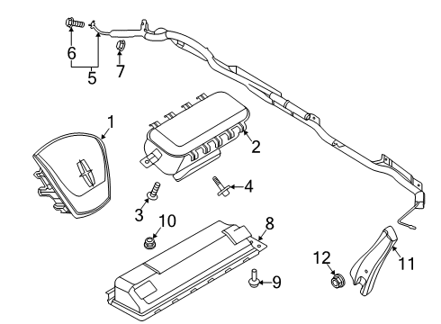 2025 Lincoln Aviator Air Bag Module Diagram for RC5Z-78043B13-AB