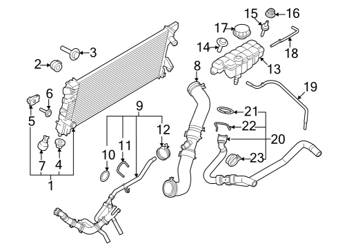 2023 Ford F-150 Hose Assembly Diagram for NL3Z-8286-B