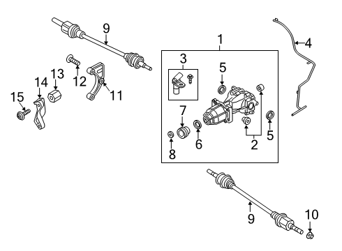 2023 Lincoln Nautilus Shaft Assembly Diagram for K2GZ-4K138-E