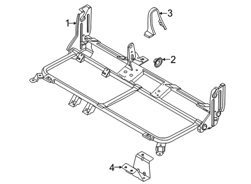 2021 Ford Bronco Sport Bracket Diagram for LX6Z-99638A88-B