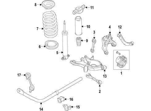 2022 Lincoln Nautilus Rear Spring Diagram for K2GZ-5560-Z