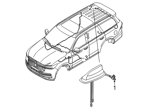 2025 Lincoln Navigator Cable Diagram for RL7Z-19A397-CA