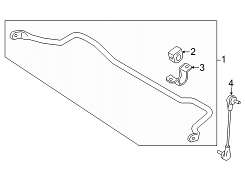 2025 Ford Ranger BAR ASY - ROLL Diagram for MB3Z-5482-U