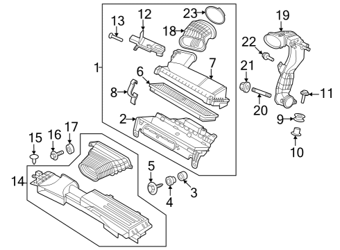 2024 Ford Escape Sensor Assembly Diagram for JX6Z-12B579-G