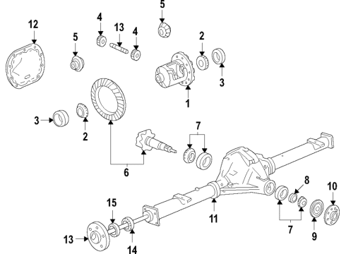 2023 Ford F-150 Drive Shaft Assembly Diagram for ML3Z-4602-AQ