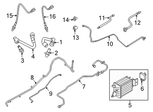 2022 Ford F-150 MANIFOLD ASY - FUEL SUPPLY Diagram for ML3Z-9D280-A