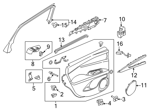 2020 Lincoln Nautilus Speaker Grille Diagram for FA1Z-18979-CD