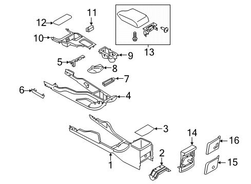 2020 Ford Ranger Access Hole Cover Diagram for KB3Z-2104567-AC