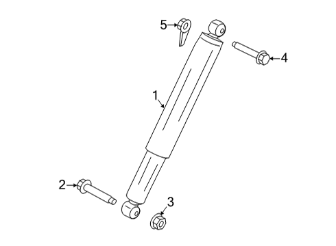 2022 Ford F-150 Shock Absorber Assembly Diagram for ML3Z-18125-AU