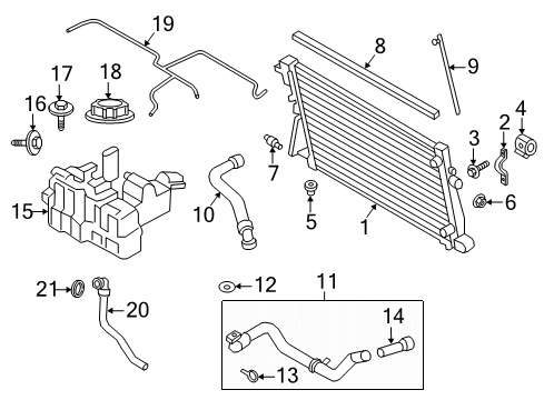 2022 Ford F-350 Super Duty Hose Assembly Diagram for LC3Z-8C289-A