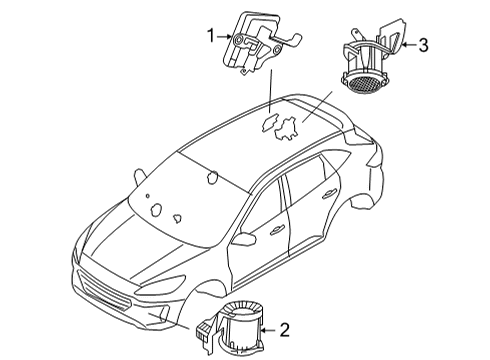 2021 Ford Escape Module Diagram for LJ6Z-14G490-P