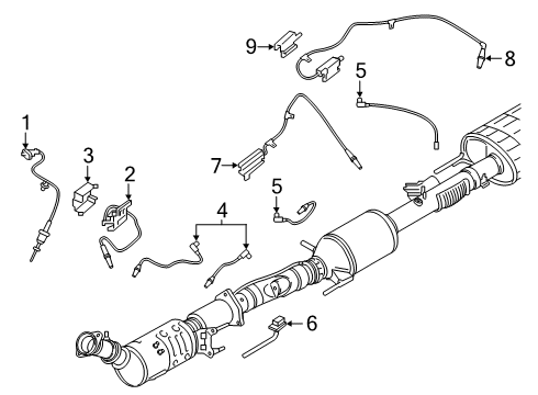 2020 Ford F-150 Sensor Assembly Diagram for JL3Z-5E145-B