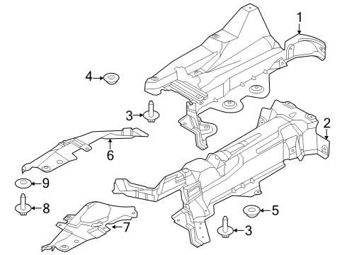 2023 Lincoln Aviator Shield Diagram for L1MZ-7811435-F