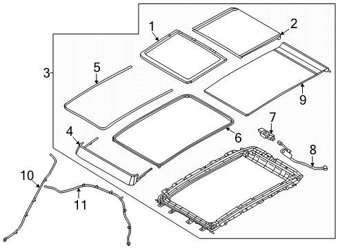 2025 Lincoln Nautilus Steering Wheel Switch Assembly Diagram for LC5Z-9C888-GC