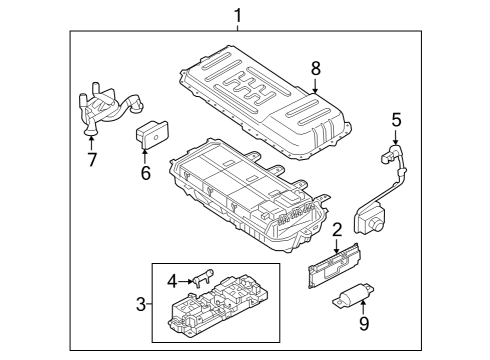 2023 Lincoln Aviator BEC - HIGH VOLTAGE BATTERY JCT Diagram for L1MZ-10C666-C