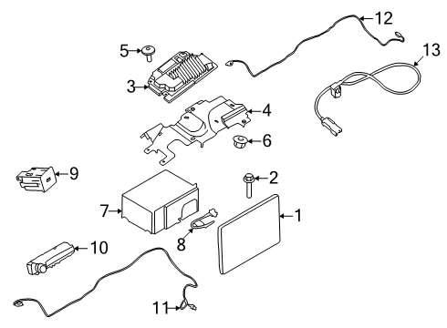 2024 Ford Transit Cable Assembly Diagram for NK4Z-14D202-A