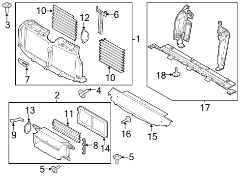 2023 Ford F-150 Deflector Diagram for ML3Z-8327-H
