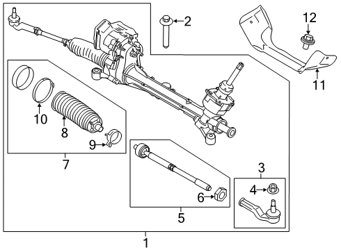 2021 Ford Transit Connect Rod Diagram for KV6Z-3280-A