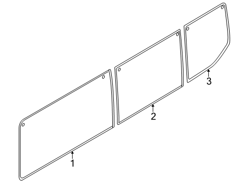 2025 Ford Transit 350 Glass - Side Panel Diagram 8
