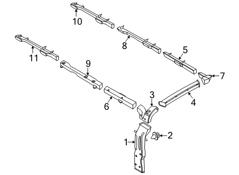 2024 Ford Transit 350 Ducts & Louver Diagram 6