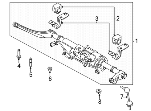 2023 Ford Bronco Stud Diagram for -W721041-S439