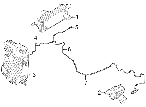 2025 Ford Mustang Audio/Visual Uni Control Assembly Diagram for PR3Z-19H405-D