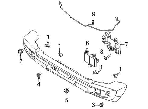 2022 Ford Bronco Retainer Diagram for M2DZ-15A862-AD