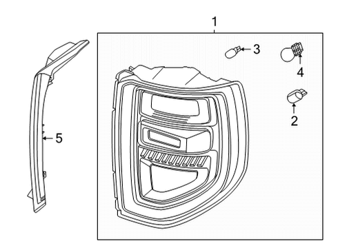 2025 Ford Bronco Sport Lamp Assembly Diagram for M1PZ-13405-B