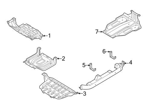 2022 Ford F-150 Lightning Deflector Diagram for NL3Z-9911782-D