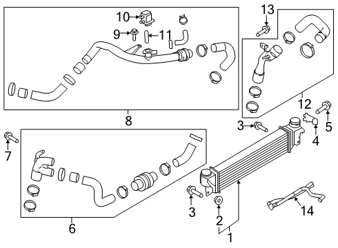 2020 Lincoln Nautilus Outlet Tube Diagram for K2GZ-6F073-C