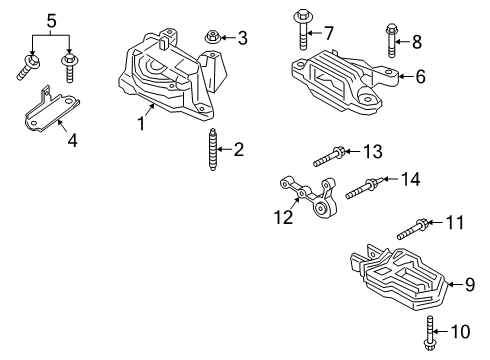 2024 Ford Escape HOUSING - TRANSMISSION EXTENSI Diagram for PZ1Z-6068-E