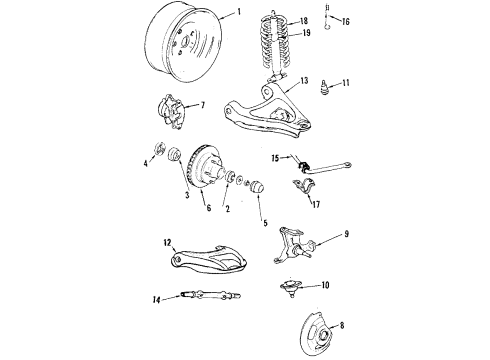 2020 Ford F-250 Super Duty Front Axle Housing Diagram for LC3Z-3010-F