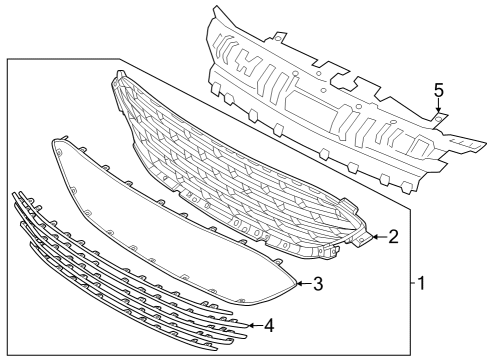 2020 Ford Escape Finish Panel Diagram for LJ6Z-8419-BBPTM