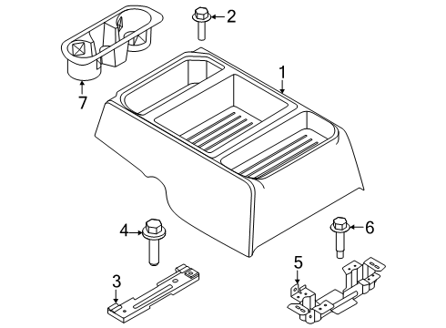 2025 Ford Expedition Console Diagram 2